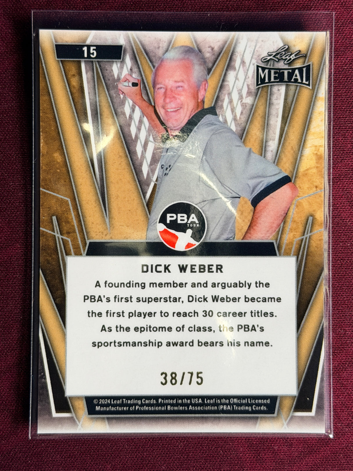 2024 Leaf Metal PBA Dick Weber 38/75