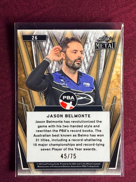 2024 Leaf Metal PBA Jason Belmonte 45/75