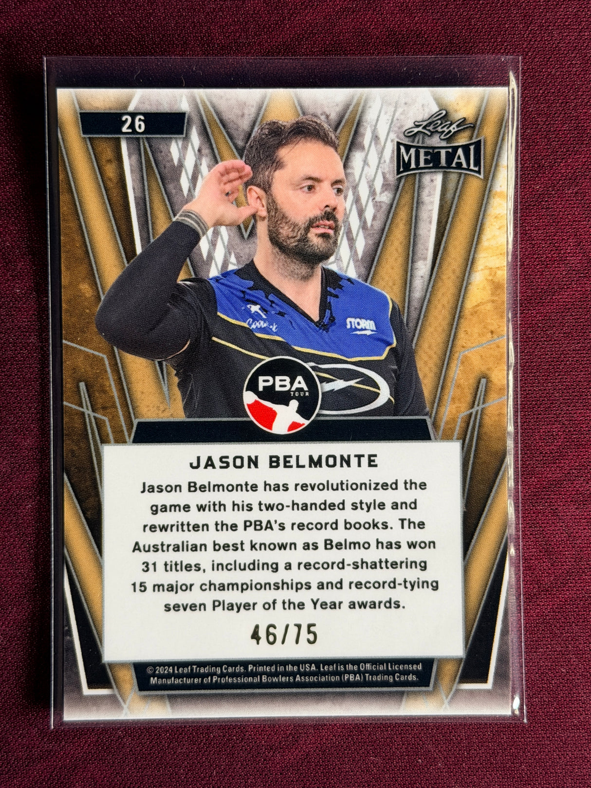 2024 Leaf Metal PBA Jason Belmonte 46/75