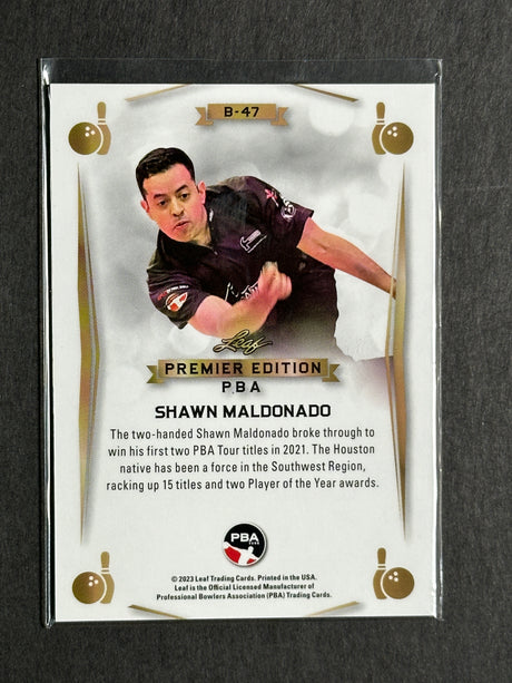 2023 Leaf PBA Trading Card Shawn Maldonado