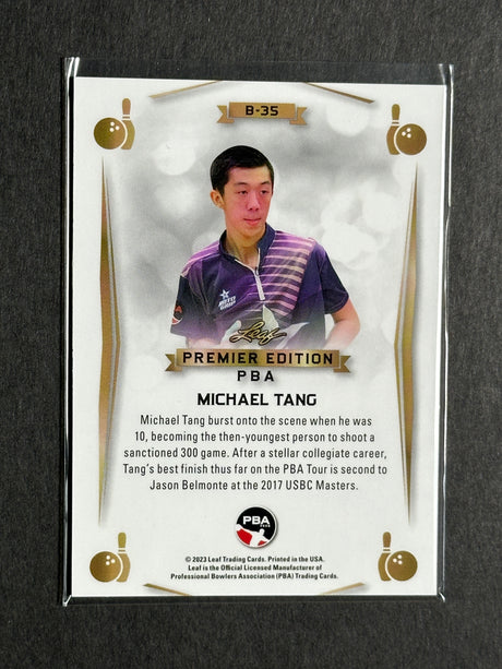 2023 Leaf PBA Premier Trading Card Michael Tang