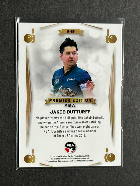 2023 Leaf PBA Premier Trading Card Jakob Butturff