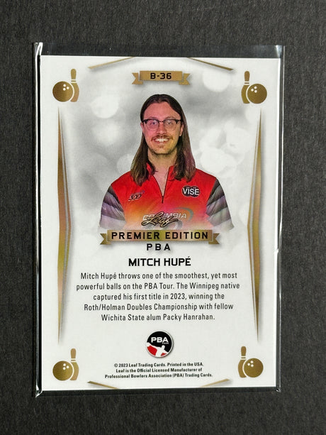 2023 Leaf PBA Premier Trading Card Mitch Hupe
