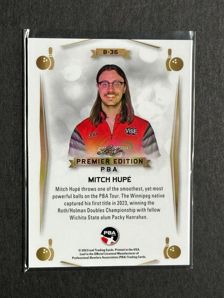 2023 Leaf PBA Trading Card Mitch Hupe