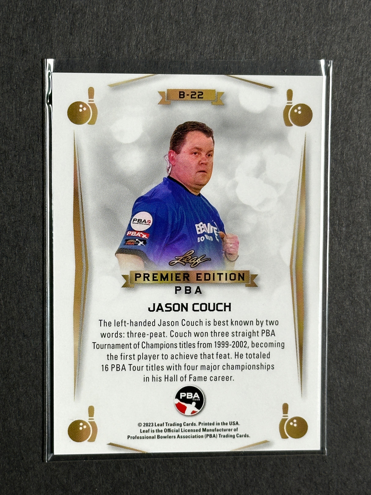 2023 Leaf PBA Premier Trading Card Jason Couch
