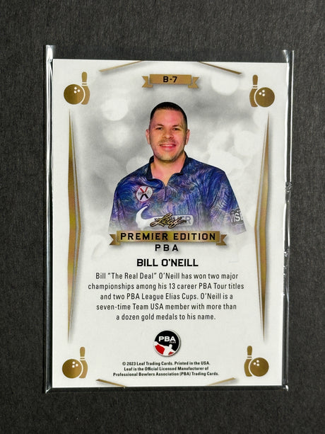 2023 Leaf PBA Premier Trading Card Bill O'Neill