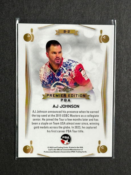 2023 Leaf PBA Trading Card AJ Johnson