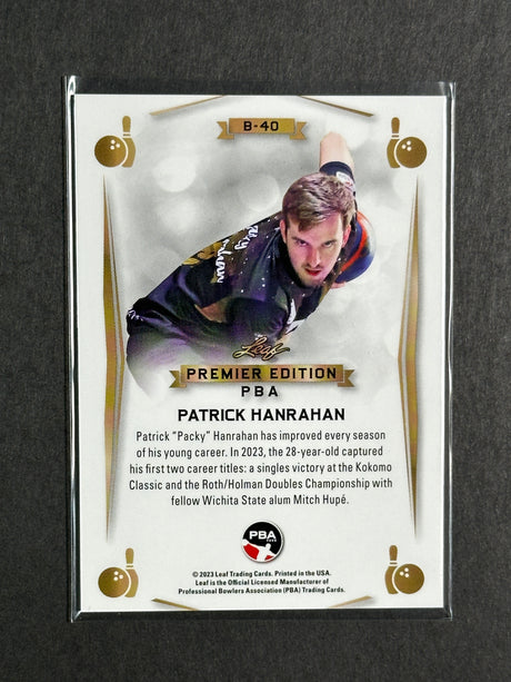 2023 Leaf PBA Trading Card Patrick (Packy) Hanrahan