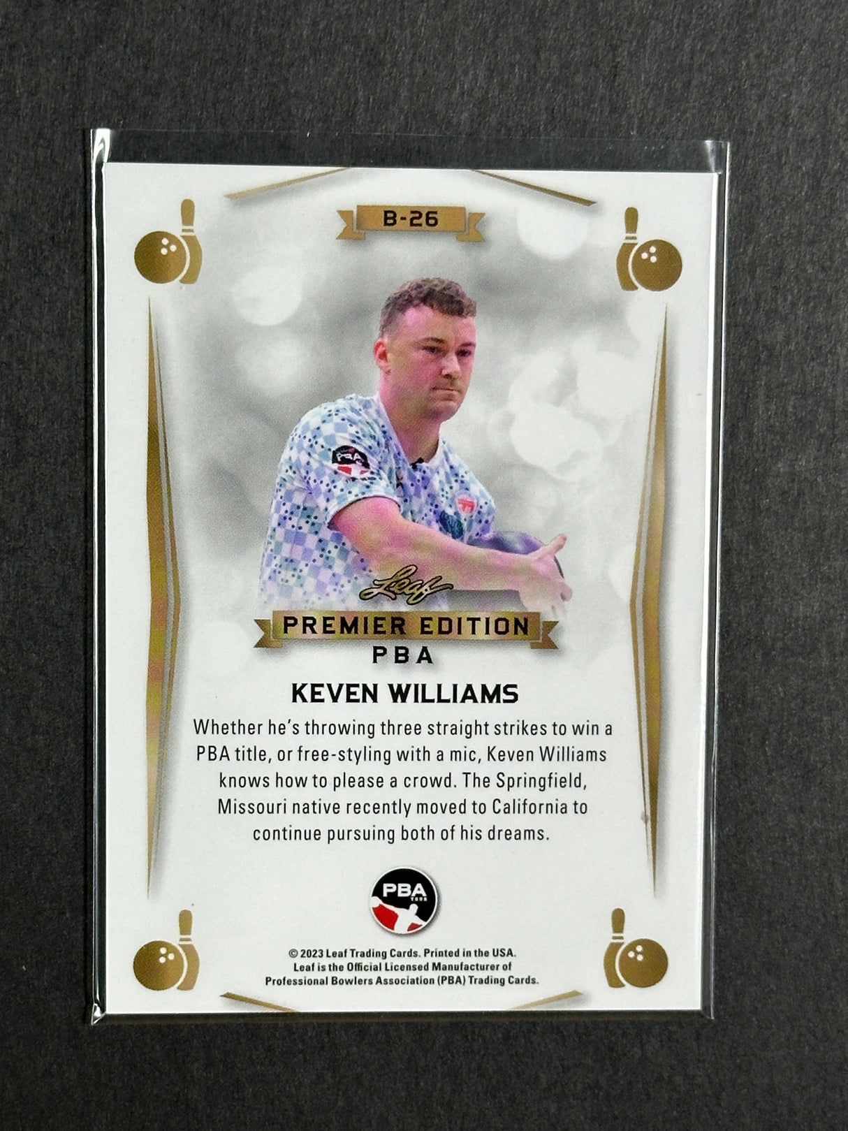 2023 Leaf PBA Premier Trading Card Keven Williams