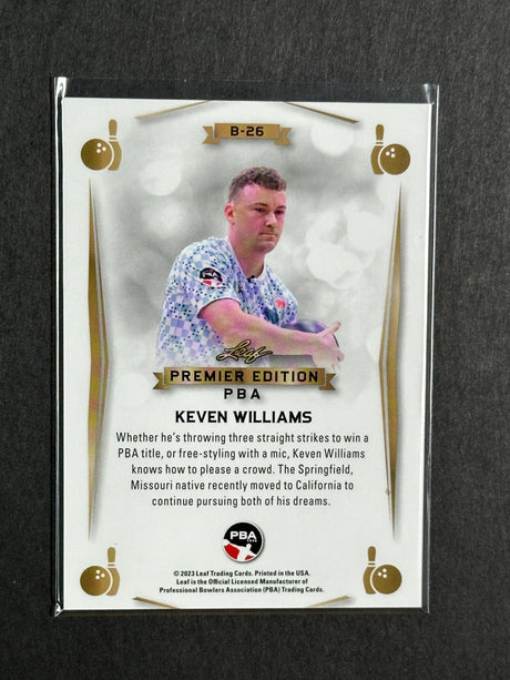 2023 Leaf PBA Premier Trading Card Keven Williams