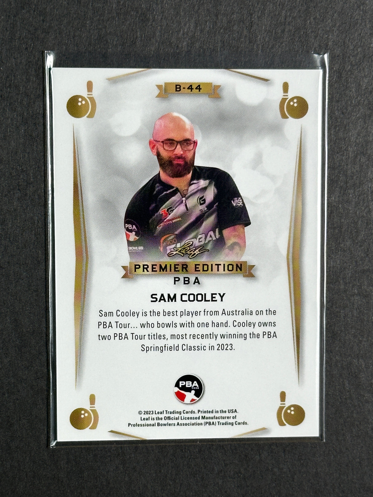 2023 Leaf PBA Premier Trading Card Sam Cooley