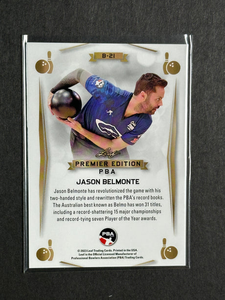 2023 Leaf PBA Trading Card Jason Belmonte