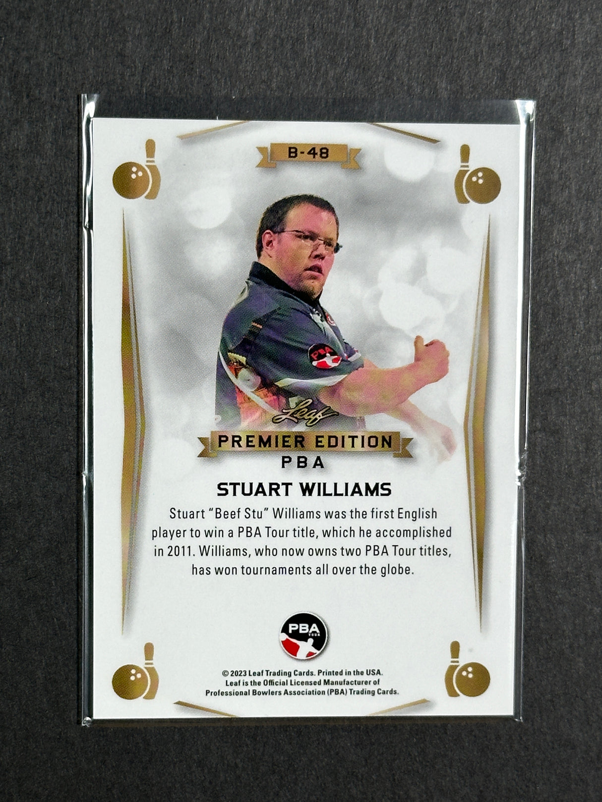 2023 Leaf PBA Premier Trading Card Stuart Williams