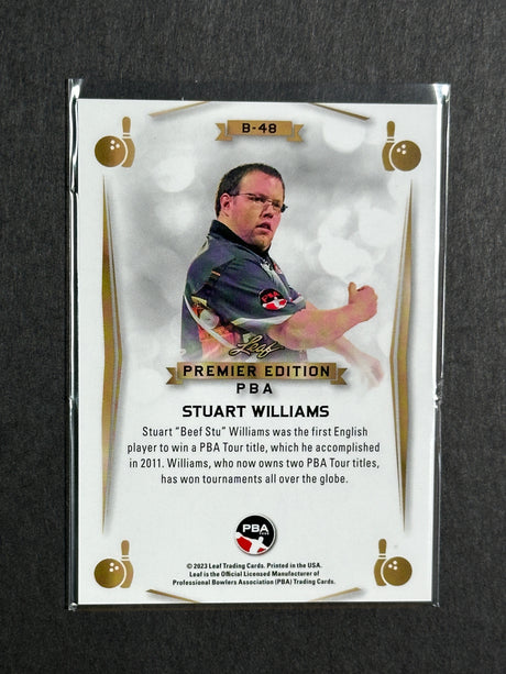 2023 Leaf PBA Premier Trading Card Stuart Williams