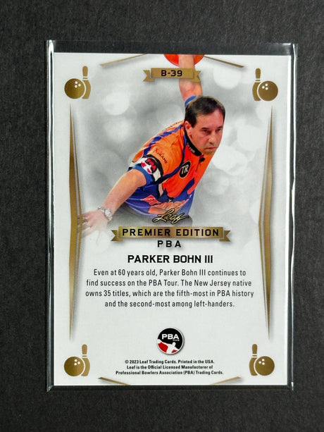 2023 Leaf PBA Trading Card Parker Bohn III