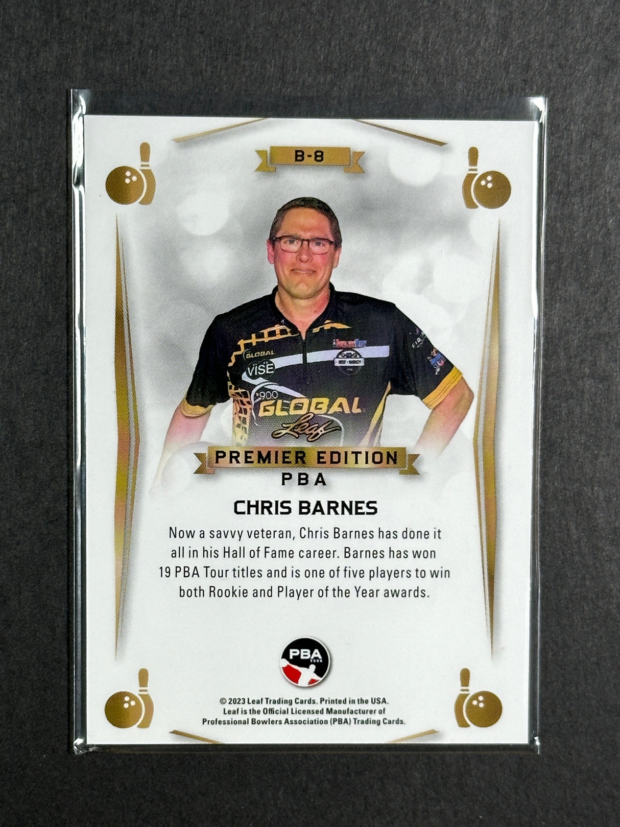 2023 Leaf PBA Premier Trading Card Chris Barnes