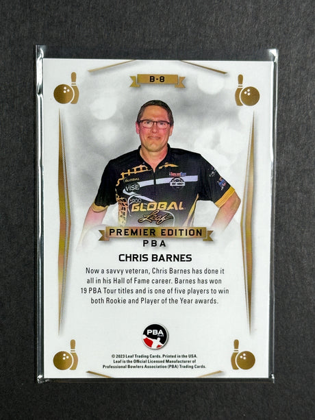 2023 Leaf PBA Premier Trading Card Chris Barnes