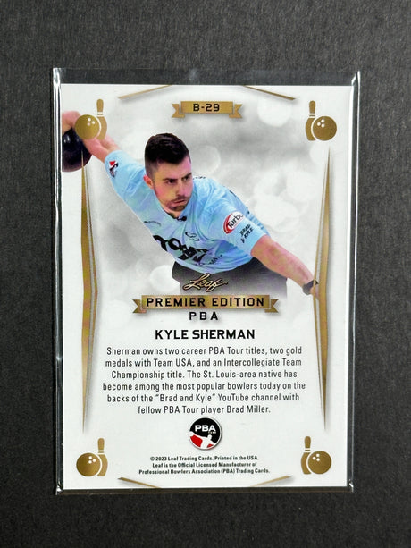2023 Leaf PBA Trading Card Kyle Sherman