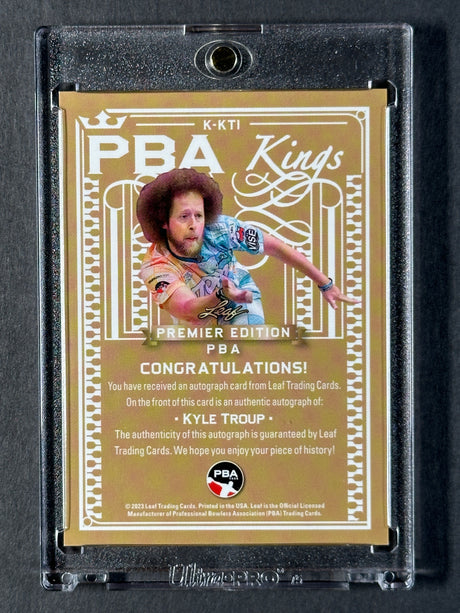 2023 Leaf PBA Trading Card Kyle Troup PBA Kings 9/10 SSP RARE