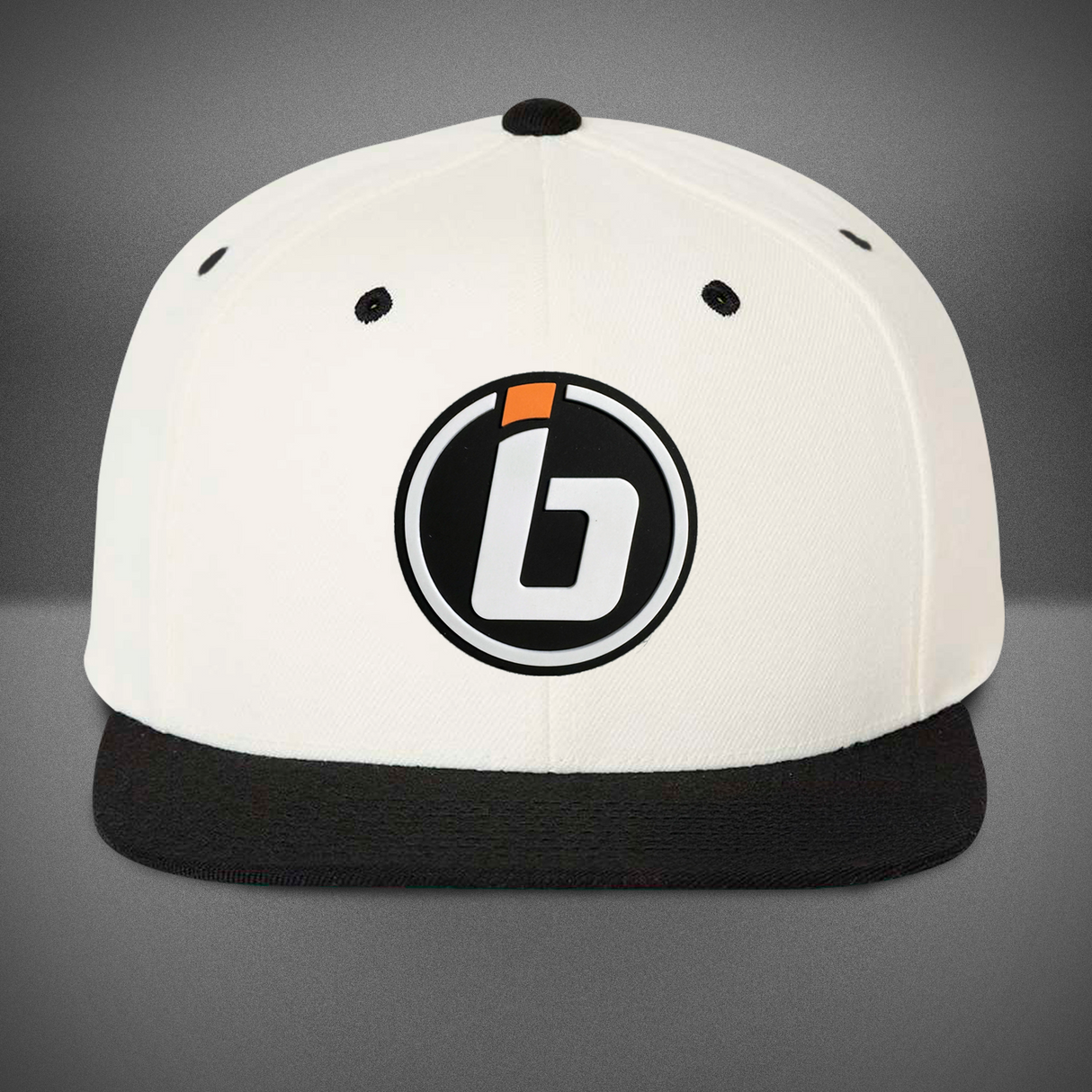 Inside Bowling Flat Bill Snapback Cap Natural/Black
