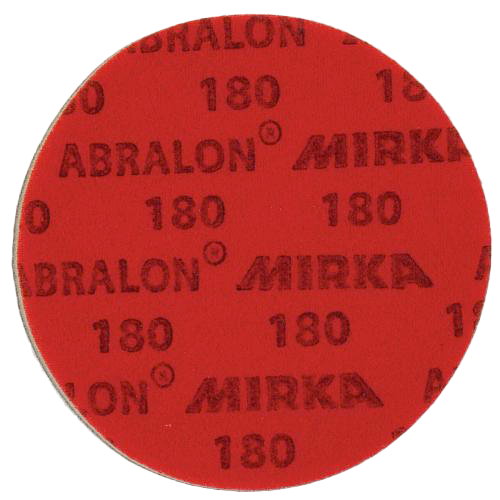 KR Abralon Pad 180 Grit * Grit goes from lowest (Most Abrasive) to highest (Least Abrasive) * Sold Individually * Used wet or dry The industry standard in ball surface maintenance creates a consistent and reliable finish, lasting 5X longer than sandpaper.  Abralon sanding pads use silicon carbide particles that are precision sifted to a consistent grain size, then bonded evenly to a sixinch round fabric face for the most even scratch pattern available.