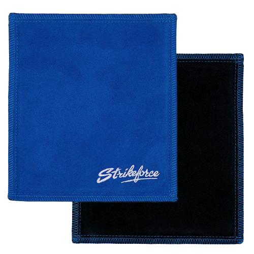 KR Strikeforce Shammy Leather Pad Royal/Black * 8" x 7.5" * Highly effective oil removing pad * High density leather on both sides * Restores tacky feel for better ball performance