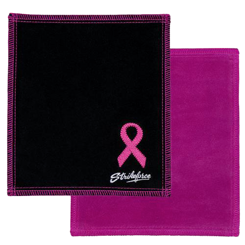 KR Strikeforce Shammy Leather Pad Pink Ribbon * 8" x 7.5" * Highly effective oil removing pad * High density leather on both sides * Restores tacky feel for better ball performance breast cancer