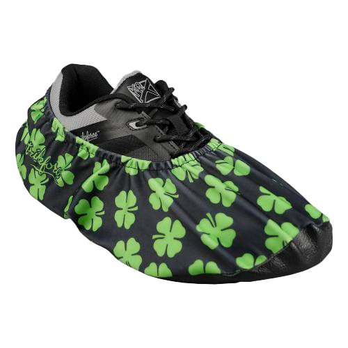 KR Strikeforce Flexx Shoe Cover Shamrock * Dura Flexx Ultra Stretch material for easy on, easy off * Defends bowling shoes from offensive elements, inside and outside of the bowling center * Waterproof soles * Easily slips over bowling shoes * Sold in pairs * One size fits most