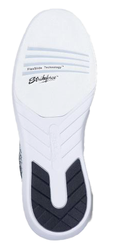 KR Strikeforce Lux Women's Bowling Shoes White/Black * Stylish and lightweight Knitted Mesh upper * High back heel and collar design for extra support and performance * Lace-up design with Komfort-Fit&trade construction * CMEVA outsole for a light and comfortable fit * #8 white microfiber slide pad on both shoes with FlexSlide Technology&trade * Open cell foam deluxe footbed for maximum comfort * 2-YEAR Warranty *