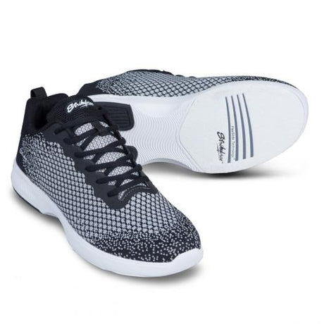 KR Strikeforce Aviator Black/Grey Bowling Shoes * Mesh upper with Elastic PowerBand™ * Regular fit with slip-on construction * Slip-on design that hugs the foot for fitted comfort * High-back heel and collar design for extra support and performance * Bubble Rubber CMEVA outsole with raised heel pod * #8 white microfiber slide pad on both shoes with FlexSlide Technology™ * Open cell foam deluxe footbed for maximum comfort * 2-YEAR Warranty *