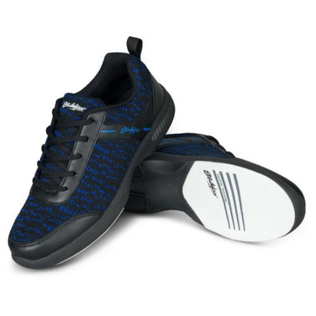 KR Strikeforce TPC Flyer Mesh Lite Bowling Shoes Black/Royal * Engineered mesh upper * Lace-up design with Komfort-Fit™Construction * Fully textile lined inside with padded tongue and collar * Bubble Rubber CMEVA outsole with raised rubber heel pod * #8 white microfiber slide pad on both shoes with FlexSlide Technology™ * Open cell foam deluxe footbed for increased comfort * 2-YEAR Warranty *