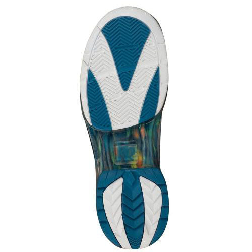 KR Strikeforce TPC Fiesta Ghost Unisex Bowling Shoes * High Quality Microfiber Upper with TPU molded heel stabilizer for added stability and enhanced fit. * Traditional lace up design with padded tongue * Thermal Polyurethane (TPU) outsole that is light and extremely flexible. * Padded Lycra lining for added comfort. * Biomechanically contoured for the perfect fit and performance * Minimal break in time required. * Innovative H-Bar heel locking system.