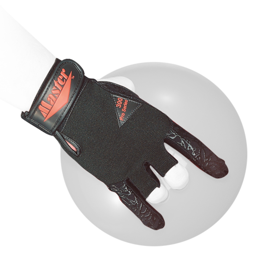 Master Bowling Glove Comfort and added grip is what you'll find with our Master Bowling Glove. This thoughtfully designed glove combines a flexible fit with a breathable elastic fabric, the perfect combination for bowlers looking for added traction and durability. Long-lasting supergrip fabric on palm extends around index finger for maximum contact. 