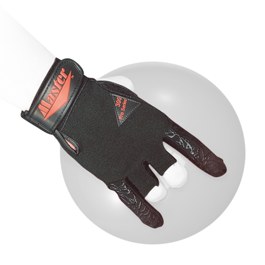 Master Bowling Glove Comfort and added grip is what you'll find with our Master Bowling Glove. This thoughtfully designed glove combines a flexible fit with a breathable elastic fabric, the perfect combination for bowlers looking for added traction and durability. Long-lasting supergrip fabric on palm extends around index finger for maximum contact.