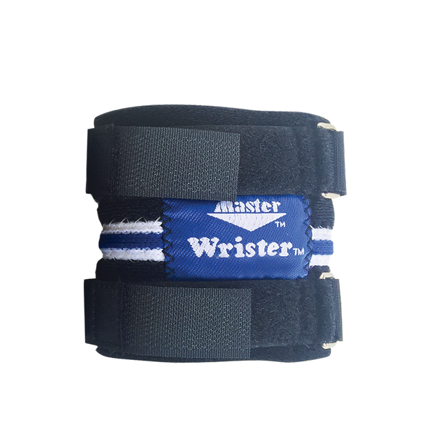 Master Bowling Wrister Wrist Support Blue Flexible support keeps wrist therapeutically warm. Our Wrister will keep you bowling longer and stronger! Specify a color in the comment section and we will make every effort to accommodate you..  Complete flexible support for bowling activity. Constructed of quality closed-cell neoprene. Wrap-around Velcro® straps adjust for exact tension. 