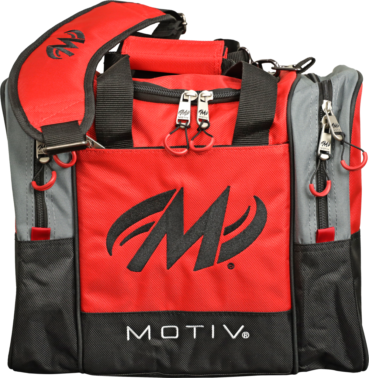 Motiv Shock 1 Ball Single Tote Fire Red Bowling Bag suitcase league tournament play sale discount coupon online pba tour