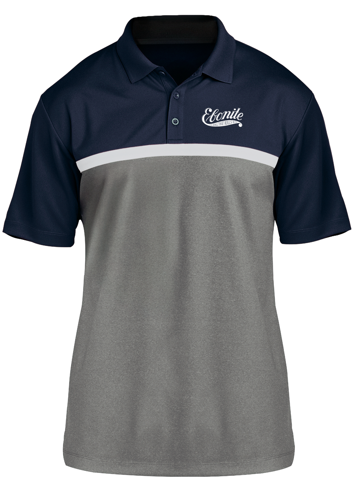 Ebonite Vintage Competitor Polo Navy/White/Gray