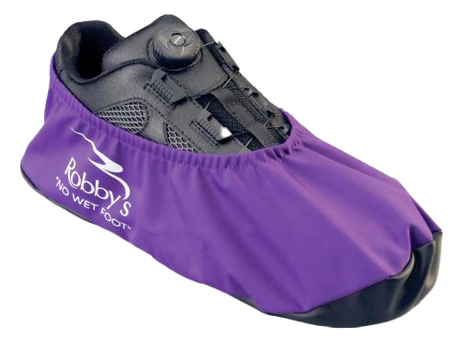 Robby's No Wet Foot Bowling Shoe Cover Dark Grey  Protect bowling shoes from dirt, debris, and wet environments Waterproof soles High-quality construction  Stretches to allow for easy on and easy off  Sold in pairs