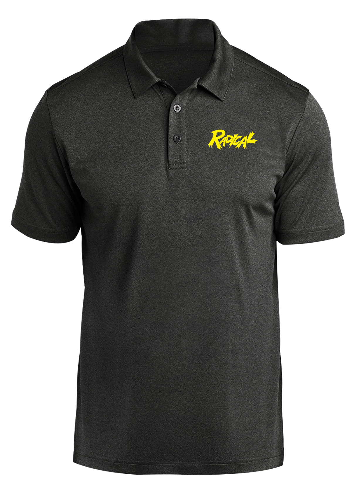 Radical Prime Polo Black Heather