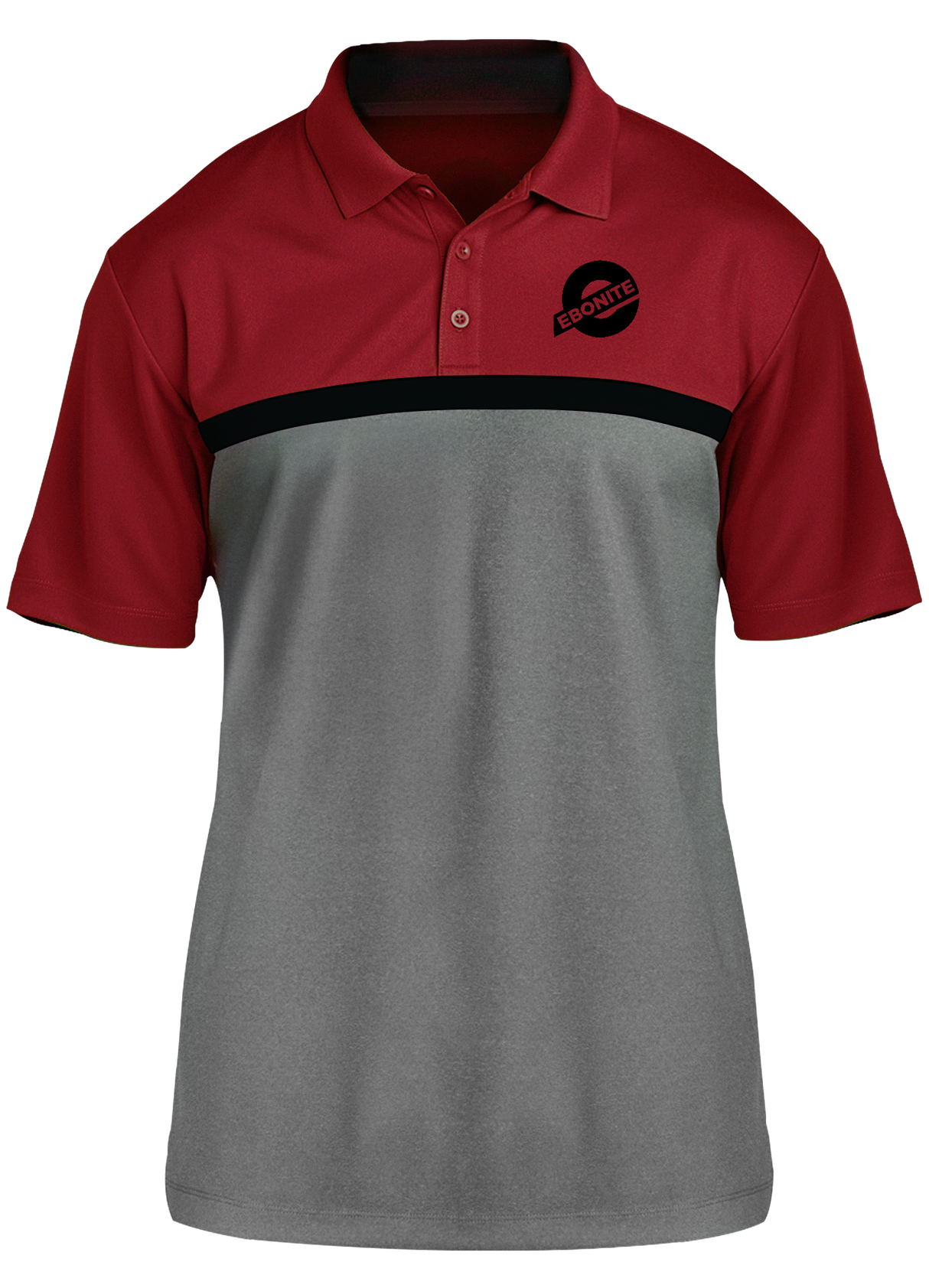 Ebonite Black Competitor Polo Red/Black/Gray