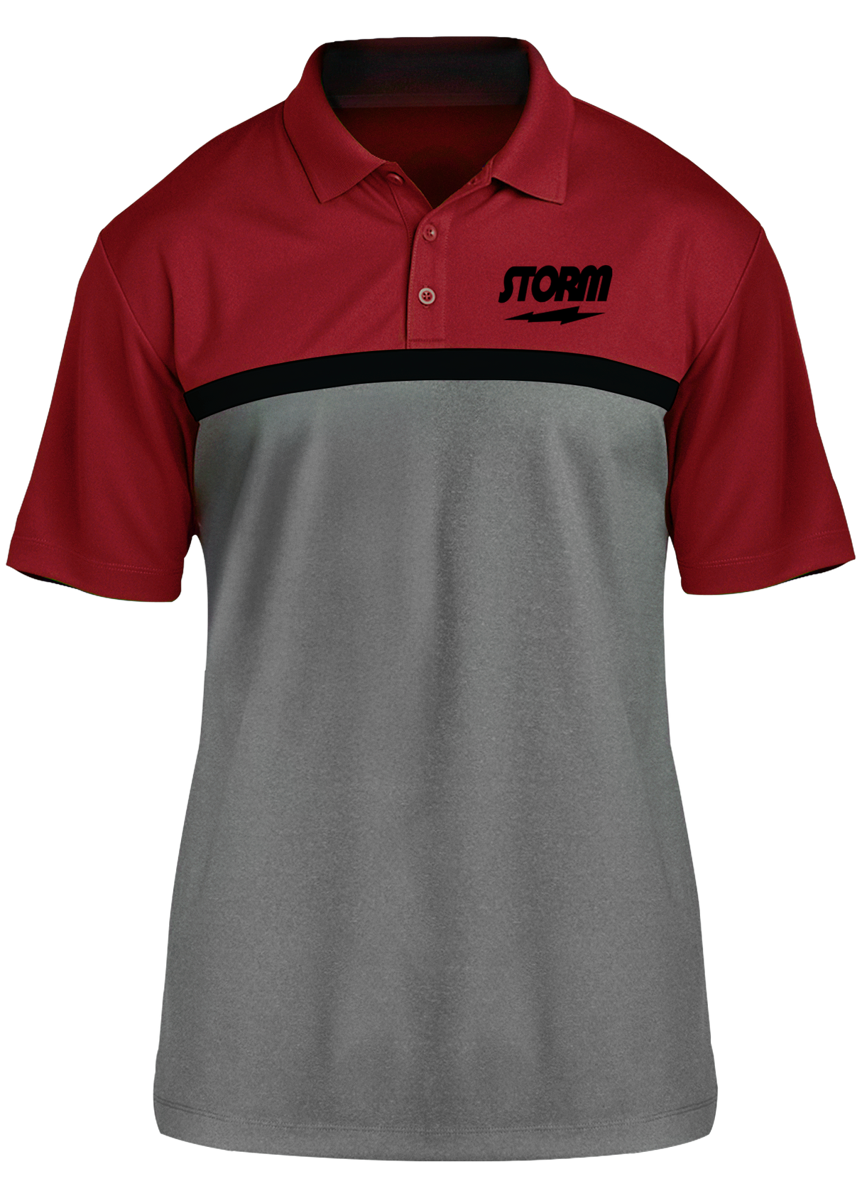 Storm Black Competitor Polo Red/Black/Gray
