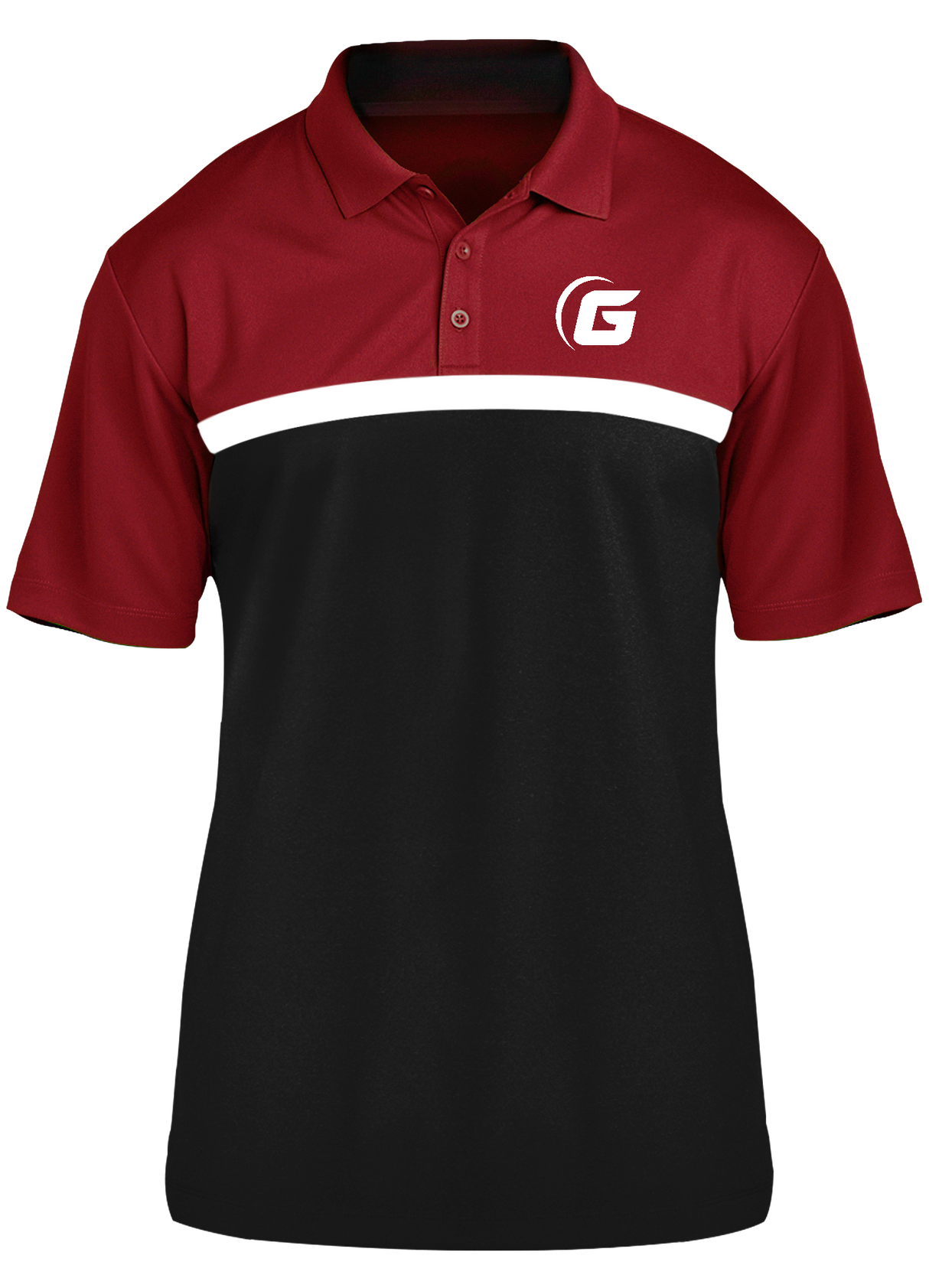 900 Global Competitor Polo Red/White/Black