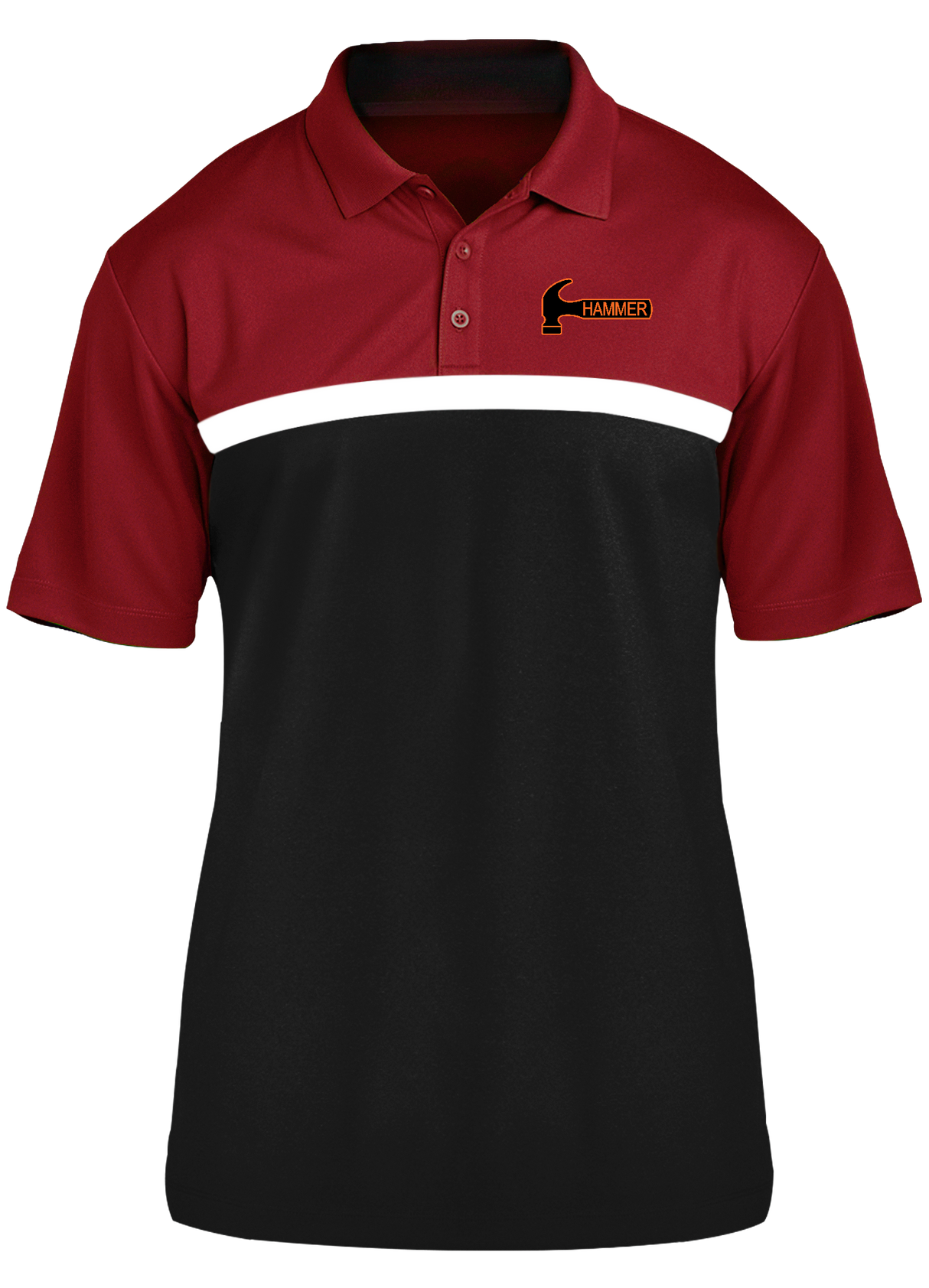 Hammer Competitor Polo Red/White/Black