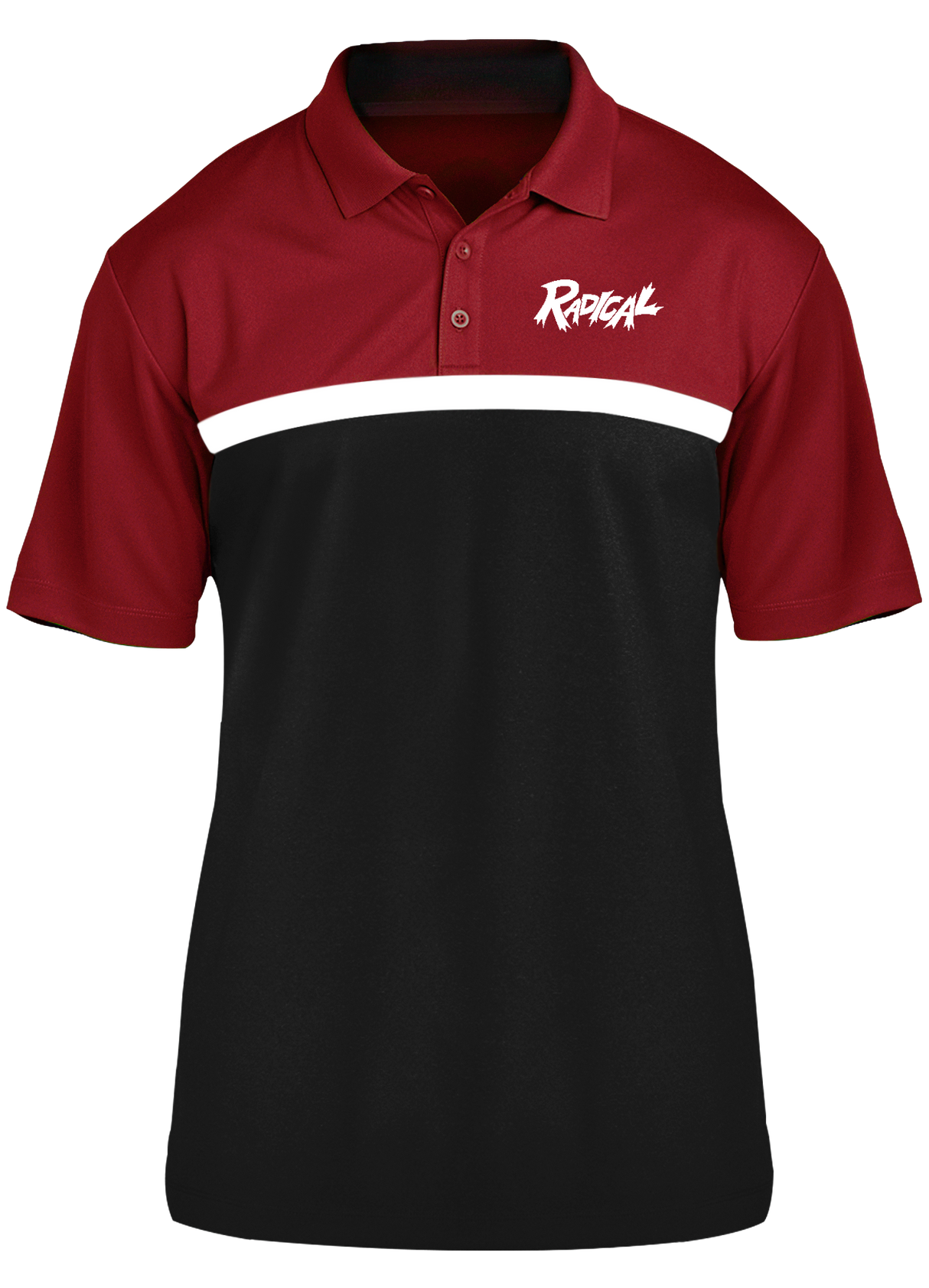 Radical Competitor Polo Red/White/Black