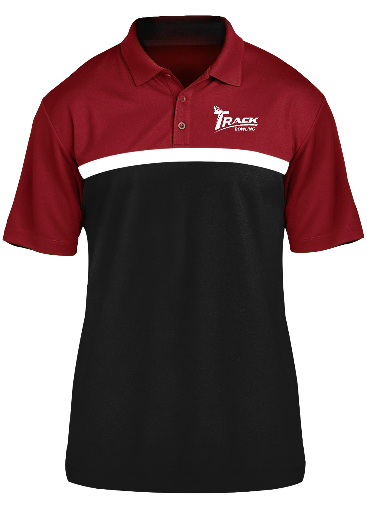 Track Competitor Polo Red/White/Black