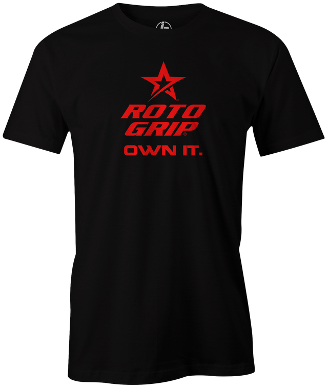 roto-grip-classic-own-it bowling-ball-logo-tee-shirt-bowler-tshirt