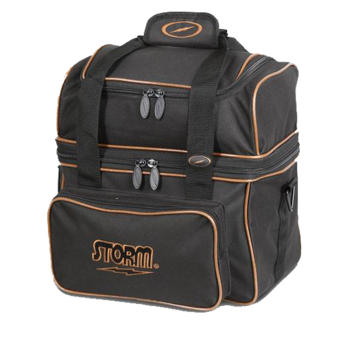 Storm 1 Ball Flip Tote Black/Gold Bowling Bag Inside Bowling