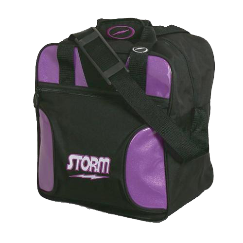 Storm Solo 1 Ball Tote Black/Amethyst Bowling Bag suitcase league tournament play sale discount coupon online pba tour