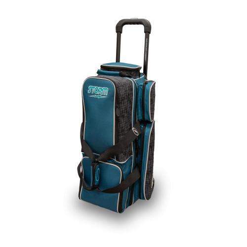 Storm Rolling Thunder 3 Ball Triple Roller Steel Blue/Black Bowling Bag