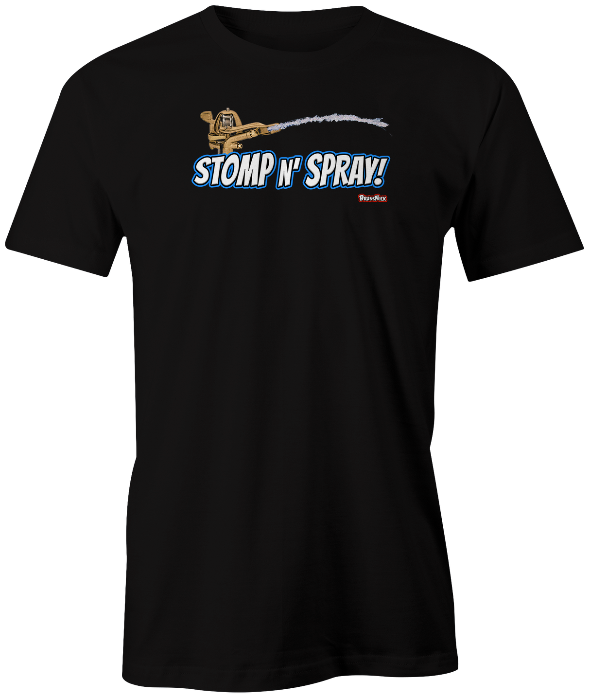 stomp-n-spray tshirt brunsnick youtube bowling tee shirt